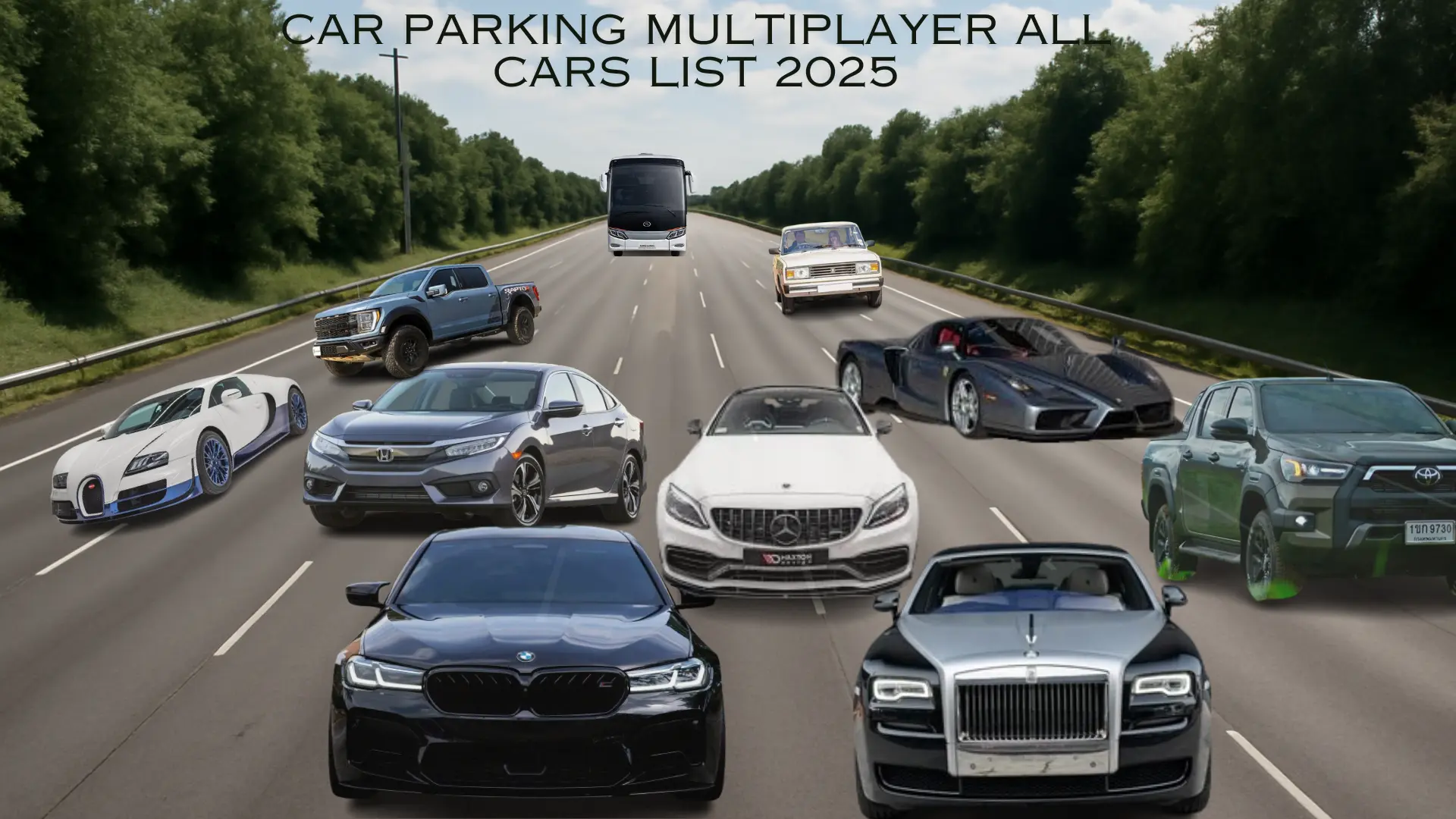 Car Parking Multiplayer All Cars List 2025 banner