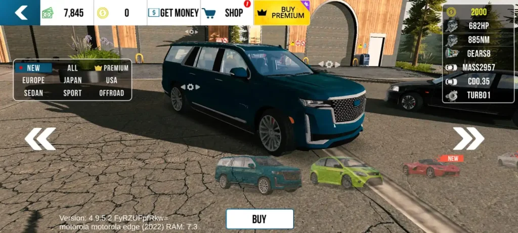 Cadillac Escalade in Car Parking Multiplayer 
