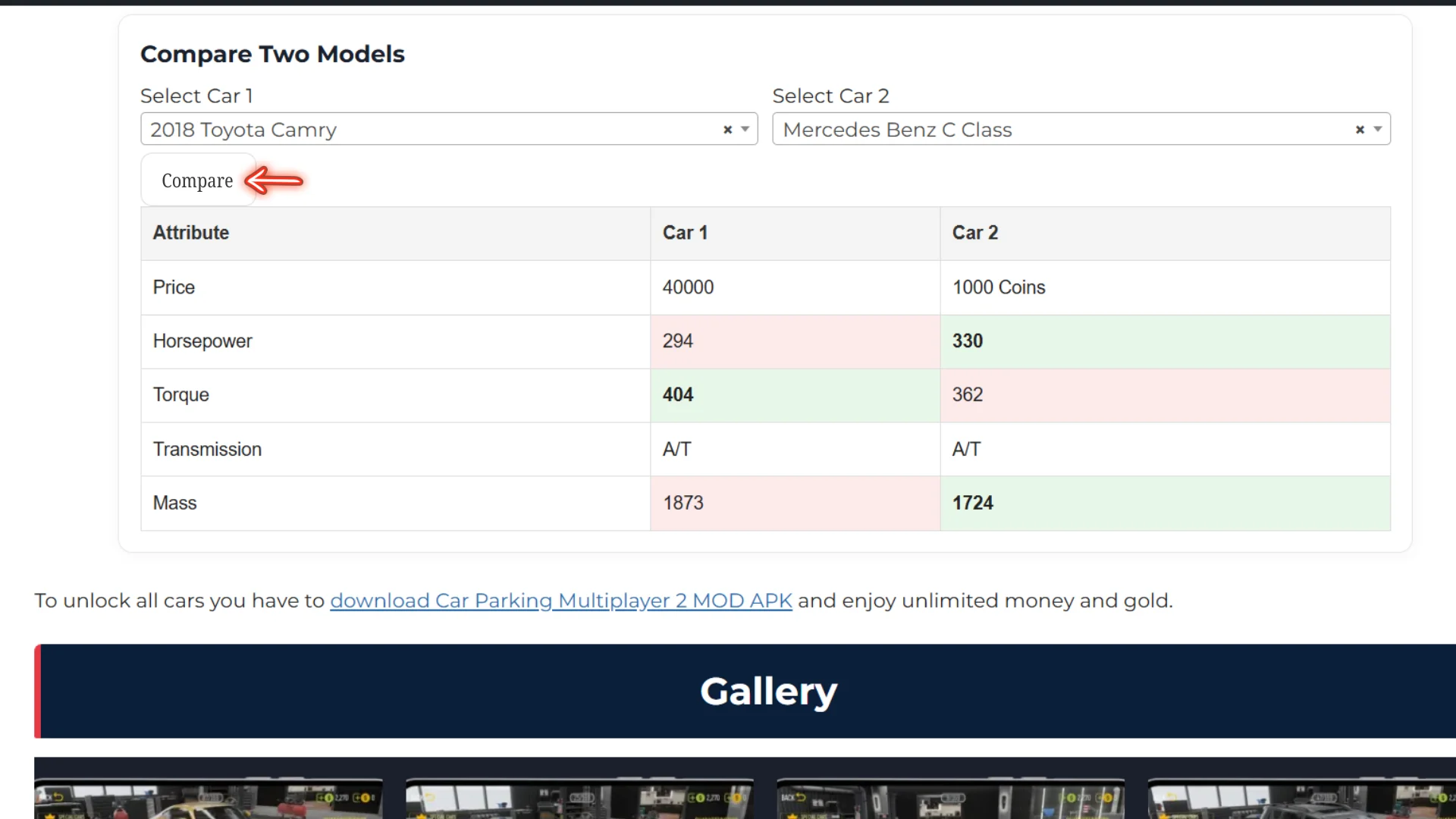 Car Parking Multiplayer 2 All Cars List 2025 9 Car Parking Multiplayer 2 Car Comparison Tool