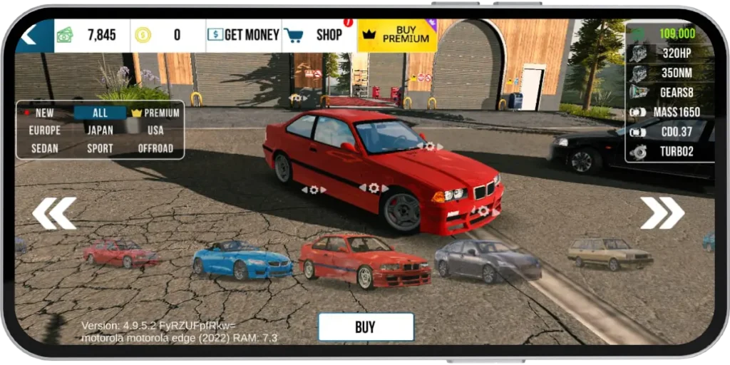 Car Parking Multiplayer MOD APK 3 Car Parking Multiplayer MOD APK Car Selection
